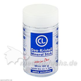 Deo Kristall-Mineral Stick Reise Grösse, 60 G – PZN 4006436 из Германии