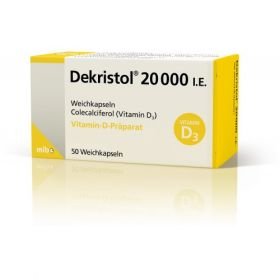 DEKRISTOL 20000 I.E., 50 ST – PZN 4007393 из Германии