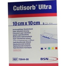 Cutisorb Ultra Saugkompresse steril 10x10cm, 5 ST – PZN 4411042 из Германии
