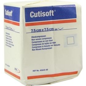 CUTISOFT VLIESKOMPRESSEN UNSTERIL 7.5X7.5CM, 100 ST – PZN 4894856 из Германии