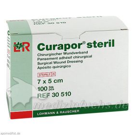 CURAPOR Wundverband steril chirurgisch 5x7 cm, 100 ST – PZN 7299580 из Германии