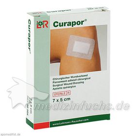CURAPOR Wundverband steril chirurgisch 5x7 cm, 5 ST – PZN 8806091 из Германии