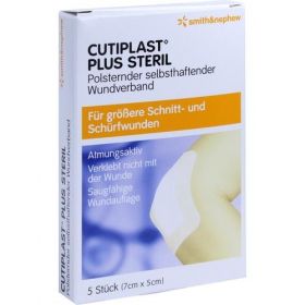 Cutiplast 5x7cm plus steril, 5 ST – PZN 9732638 из Германии