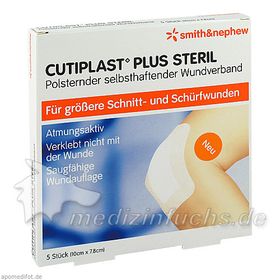 Cutiplast 10x7.8cm plus steril, 5 ST – PZN 9732644 из Германии