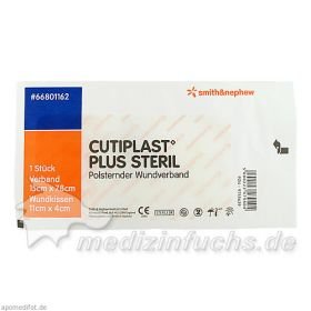 Cutiplast 15x7.8cm plus steril, 1 ST – PZN 9755639 из Германии