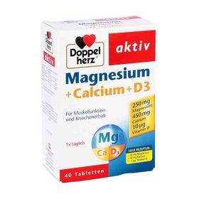 Doppelherz Magnesium + Calcium + D3 Tabletten (40 stk) – PZN 1922316 из Германии