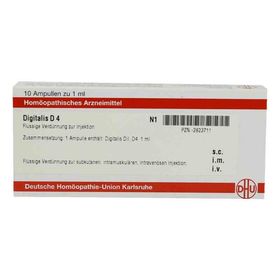 Digitalis D 4 Ampullen (10X1 ml) – PZN 2823711 из Германии
