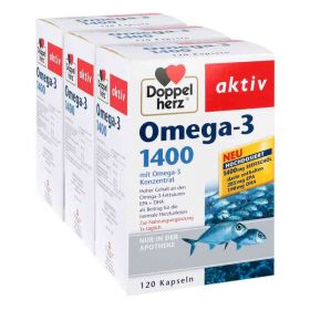 Doppelherz Omega-3 1.400 Kapseln (3x120 stk) – PZN 8100281 из Германии