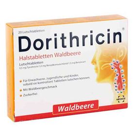Dorithricin Halstabletten Waldbeere 0,5mg/1,0mg/1,5mg (20 stk) – PZN 10078411 из Германии