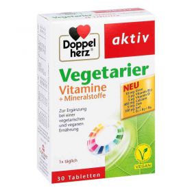 Doppelherz Vegetarier Vitamine+mineralstoffe Tabletten  (30 stk) – PZN 10177082 из Германии