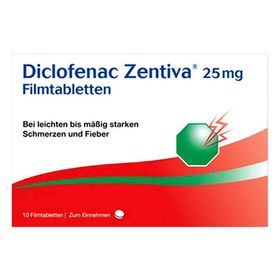Diclofenac Zentiva 25mg (10 stk) – PZN 10273621 из Германии