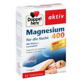 Doppelherz Magnesium 400 für die Nacht Tabletten (30 stk) – PZN 10389542 из Германии