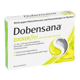 Dobensana Zuckerfrei Zitronengeschmack 1,2mg/0,6mg (24 stk) – PZN 11128074 из Германии