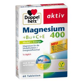 Doppelherz Magnesium 400+b12+c+e Tabletten (60 stk) – PZN 11645668 из Германии