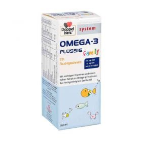 Doppelherz Omega-3 family flüssig system (250 ml) – PZN 12351259 из Германии