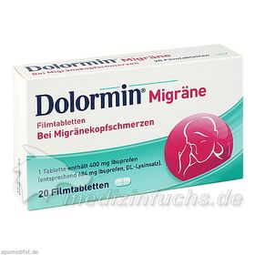 Dolormin Migräne, 20 ST – PZN 1300827 из Германии