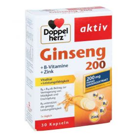 Doppelherz Ginseng 200+b-vitamine+zink Kapseln (30 stk) – PZN 13926153 из Германии
