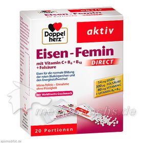 Doppelherz Eisen-Femin direct, 20 ST – PZN 1446577 из Германии