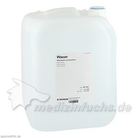 DESTILLIERTES WASSER VOLLENTSALZT NICHT STERIL, 10 L – PZN 1600469 из Германии