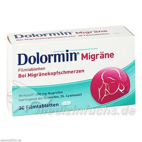 Dolormin Migräne, 30 ST – PZN 1754592 из Германии
