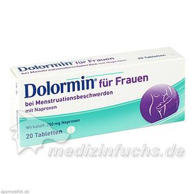 Dolormin f.Frauen bei Menstr.beschw. m. Naproxen, 20 ST – PZN 2434091 из Германии