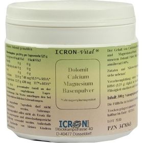 Dolomit Calcium Magnesium Basen Pulver Icron Vital, 300 G – PZN 3478363 из Германии