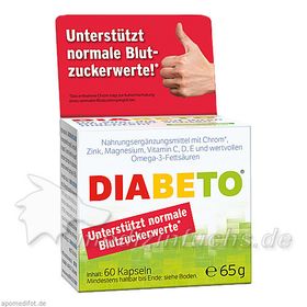DIABETO, 60 ST – PZN 3757117 из Германии