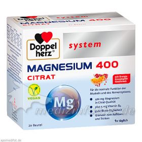 Doppelherz Magnesium 400 Citrat system, 20 ST – PZN 3979800 из Германии