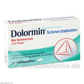 DOLORMIN, 10 ST – PZN 4590205 из Германии