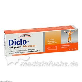 Diclo-ratiopharm Schmerzgel, 100 G – PZN 4704206 из Германии