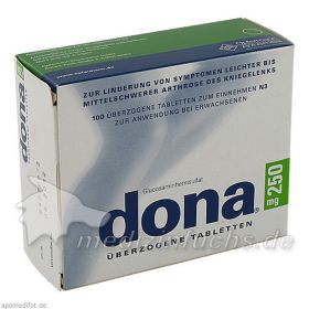 DONA 250mg überzogene Tabletten, 100 ST – PZN 4849169 из Германии
