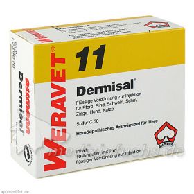 DERMISAL 11 Ampullen vet., 10X2 ML – PZN 4902484 из Германии