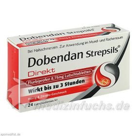 DOBENDAN Strepsils Direkt Flurbiprof.8,75mg Lut., 24 ST – PZN 5013390 из Германии