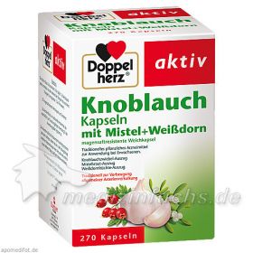 DOPPELHERZ KNOBLAUCH KAPSELN MIT MISTEL U.Weißdorn, 270 ST – PZN 538573 из Германии
