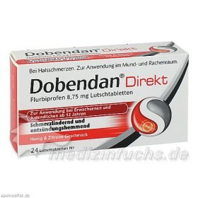 Dobendan Direkt Flurbiprofen 8.75 mg, 24 ST – PZN 6866410 из Германии