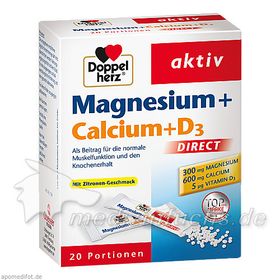 Doppelherz Magnesium + Calcium + D3 direct, 20 ST – PZN 7014117 из Германии