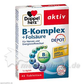 Doppelherz B-Komplex + Folsäure, 45 ST – PZN 7189437 из Германии