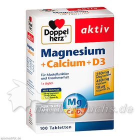 Doppelherz Magnesium + Calcium + D3, 100 ST – PZN 773216 из Германии