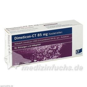 DIMETICON-CT 85 mg Kautabletten, 50 ST – PZN 84445 из Германии