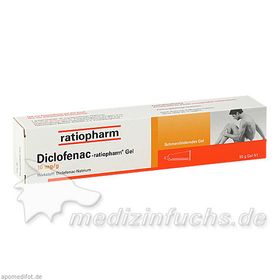 DICLOFENAC ratiopharm Gel, 50 G – PZN 8510404 из Германии