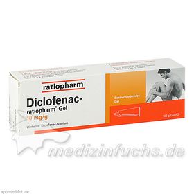DICLOFENAC ratiopharm Gel, 100 G – PZN 8510410 из Германии