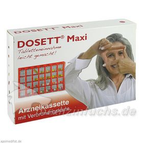 DOSETT Maxi-Arzneikassette rot, 1 ST – PZN 8731542 из Германии