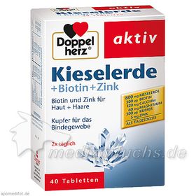 Doppelherz Kieselerde + Biotin + Zink, 40 ST – PZN 9005714 из Германии