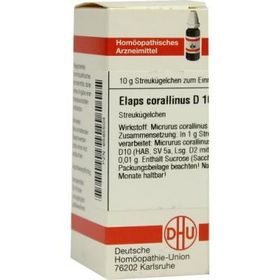 Elaps Corallinus D 10 Globuli (10 g) – PZN 6585504 из Германии
