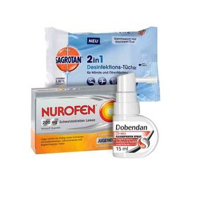 Erkältungsset Dobendan, Nurofen, Sagrotan (1 stk) – PZN 8100123 из Германии