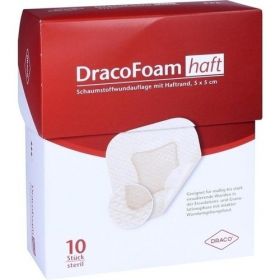 DracoFoam Haft Schaumstoff Wundauflage 5x5cm, 10 ST – PZN 10003146 из Германии