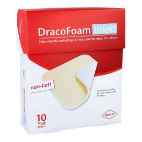 Dracofoam Infekt Schaumst.wundauf.10x10cm (10 stk) – PZN 10317614 из Германии