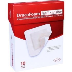 DracoFoam haft sensitiv Schaumst. 7.5x7.5cm, 10 ST – PZN 10342078 из Германии