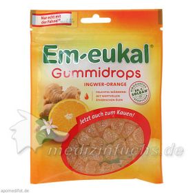 Em-eukal Gummidrops Ingwer Orange ZH, 90 G – PZN 10392076 из Германии