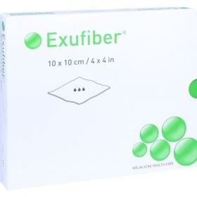 Exufiber 10x10cm Gelbildender Faserverband, 10 ST – PZN 10405991 из Германии